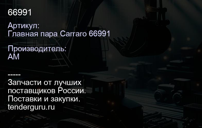 Главная пара Carraro 66991 66991 | купить запчасти